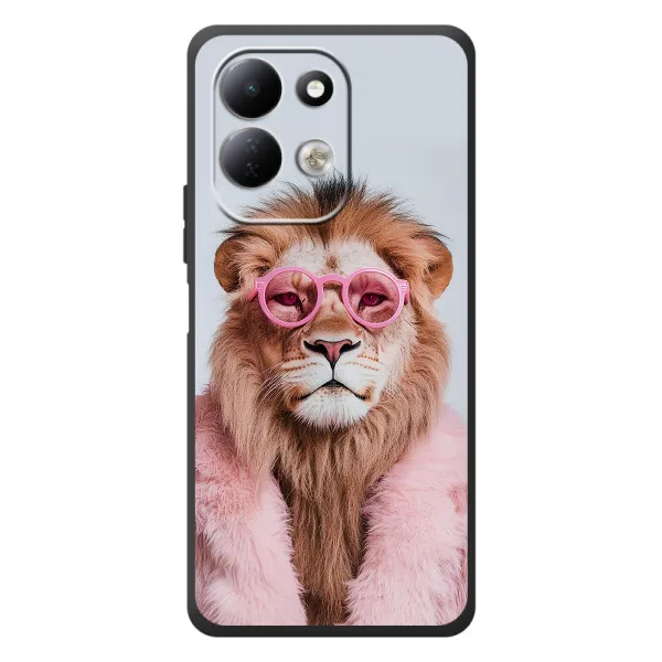 Чехол с принтом «Лев в очках» для Xiaomi Redmi 17 Чехол с принтом «Лев в очках» для Xiaomi Redmi 17