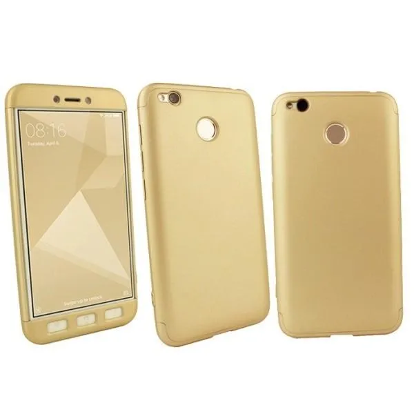 Чехол пластиковая накладка Full Defence 360' для Xiaomi Redmi 4X — Золотой — фото 1 Чехол пластиковая накладка Full Defence 360' для Xiaomi Redmi 4X — Золотой — фото 1