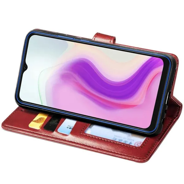 Кожаный чехол-книжка GETMAN Gallant (PU) для Xiaomi Redmi 5 Plus / Redmi Note 5 (Single Camera) — Красный — фото 2