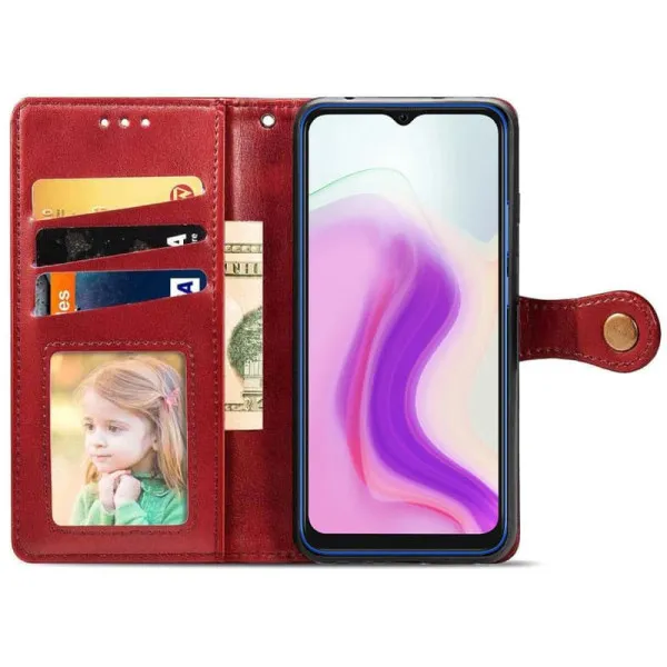 Кожаный чехол-книжка GETMAN Gallant (PU) для Xiaomi Redmi 5 Plus / Redmi Note 5 (Single Camera) — Красный — фото 3