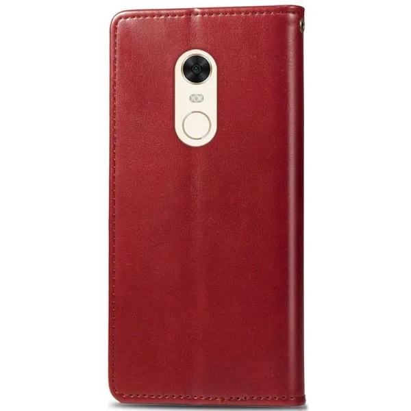 Кожаный чехол-книжка GETMAN Gallant (PU) для Xiaomi Redmi 5 Plus / Redmi Note 5 (Single Camera) — Красный — фото 4