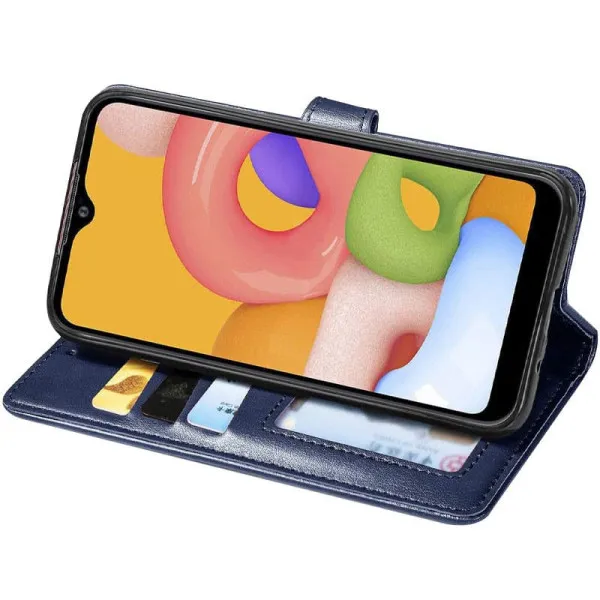 Кожаный чехол-книжка GETMAN Gallant (PU) для Xiaomi Redmi 5 Plus / Redmi Note 5 (Single Camera) — Синий — фото 2