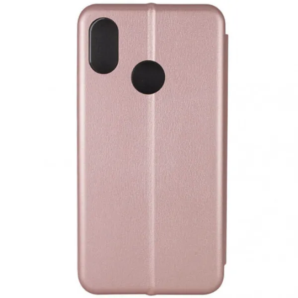 Кожаный чехол-книжка Classy для Xiaomi Redmi 7 — Rose Gold — фото 2