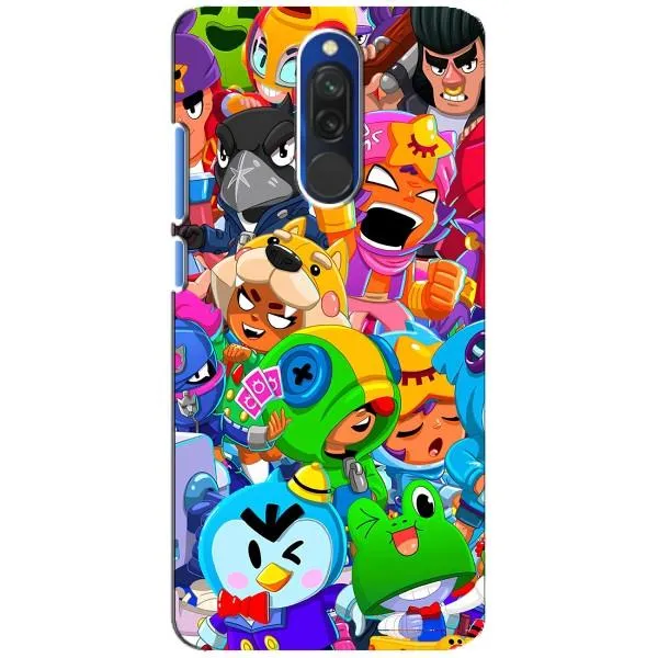 Чехол с принтом «герои Бравл Старс» для Xiaomi Redmi 8