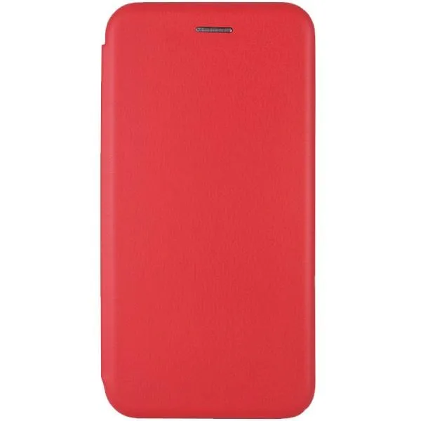 Кожаный чехол-книжка Classy для Xiaomi Redmi 9 — Красный — фото 1