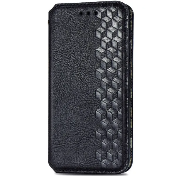 Шкіряний чохол-книжка GETMAN Cubic (PU) для Xiaomi Redmi 9 — Чорний — фото 1