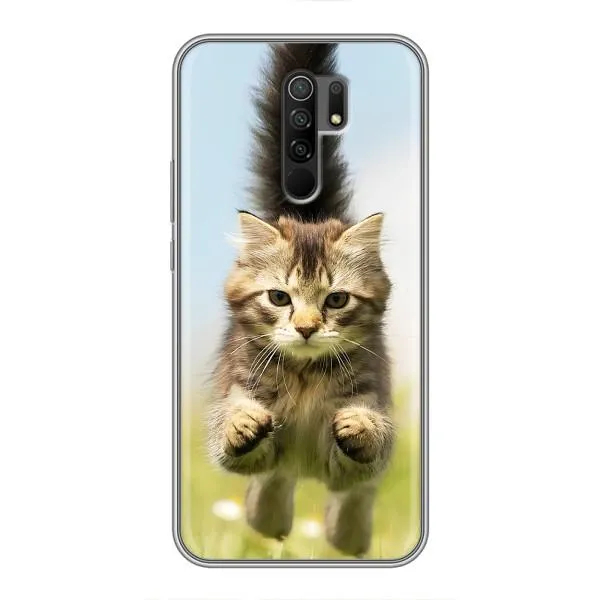 Чехол с принтом «Прыжок кота» для Xiaomi Redmi 9
