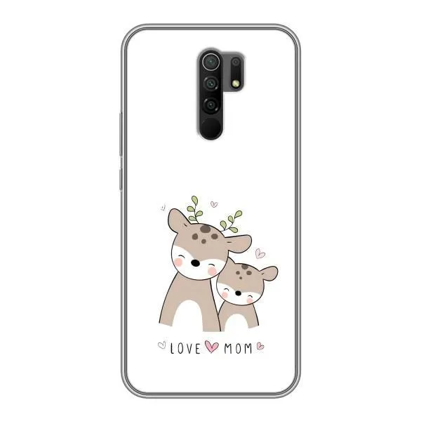 Чехол с принтом «Оленята мама и малыш» для Xiaomi Redmi 9 Чехол с принтом «Оленята мама и малыш» для Xiaomi Redmi 9