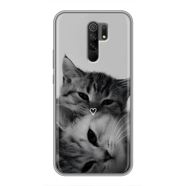 Чехол с принтом «Пара котов» для Xiaomi Redmi 9 Чехол с принтом «Пара котов» для Xiaomi Redmi 9
