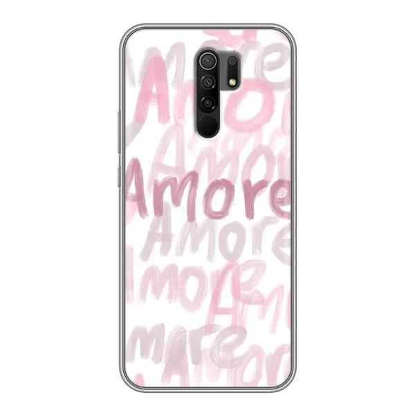 Чехол с принтом «Аморе любовь» для Xiaomi Redmi 9 Чехол с принтом «Аморе любовь» для Xiaomi Redmi 9