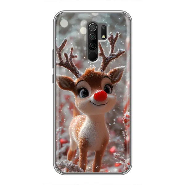 Чехол с принтом «Олень с носом» для Xiaomi Redmi 9