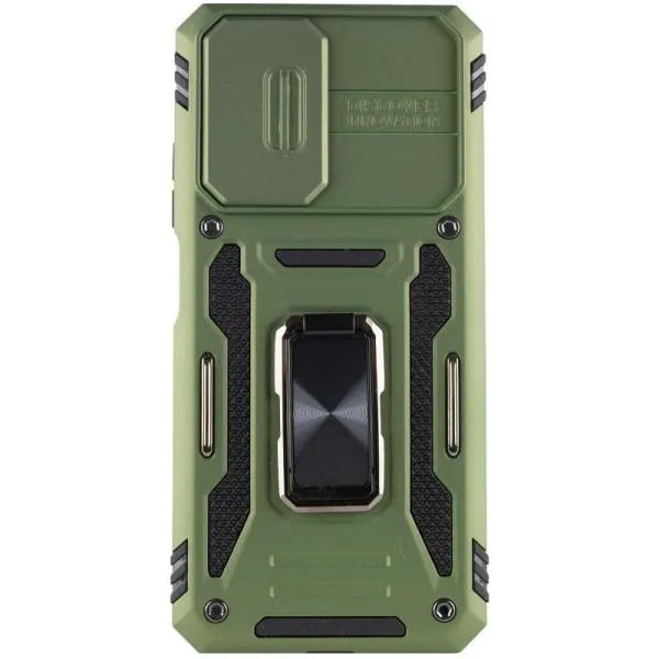 Ударопрочный чехол Camshield Army Ring для Xiaomi Redmi 9A — Оливковый — фото 2