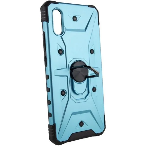 Ударопрочный чехол Pathfinder Ring для Xiaomi Redmi 9A — Голубой — фото 2 Ударопрочный чехол Pathfinder Ring для Xiaomi Redmi 9A — Голубой — фото 2