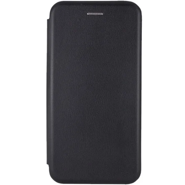 Кожаный чехол-книжка Classy для Xiaomi Redmi 9A — Черный — фото 1