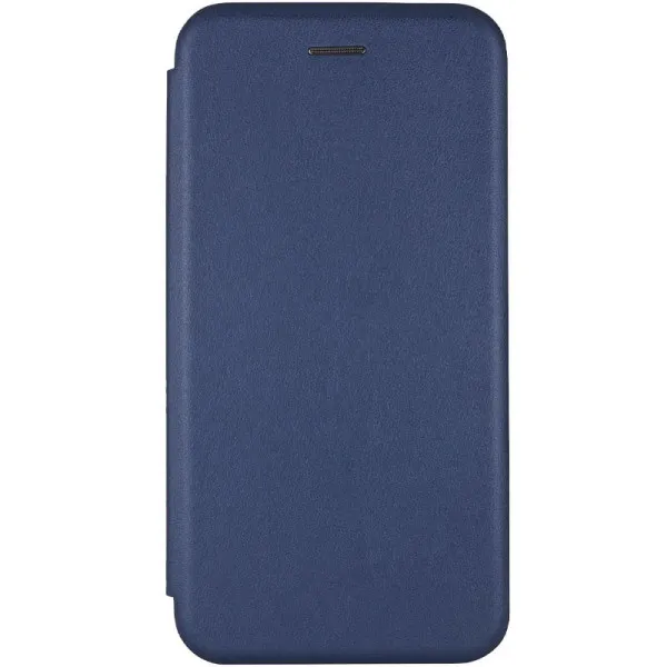 Кожаный чехол-книжка Classy для Xiaomi Redmi 9A — Темно-синий — фото 1