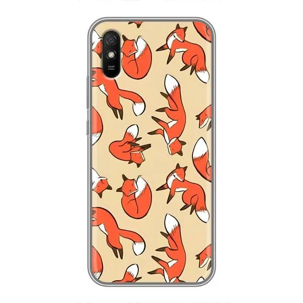 Чехол с принтом «Лисички» для Xiaomi Redmi 9A Чехол с принтом «Лисички» для Xiaomi Redmi 9A