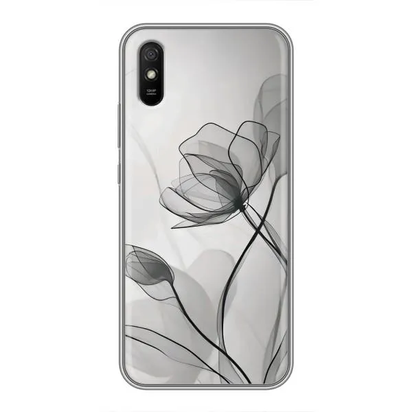 Чохол з принтом «Чорні квіти» для Xiaomi Redmi 9A Чохол з принтом «Чорні квіти» для Xiaomi Redmi 9A