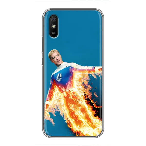 Чохол з принтом «Людина-факел у вогні» для Xiaomi Redmi 9A