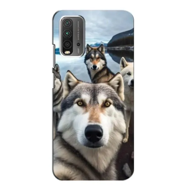 Чехол с принтом «Селфи ХАски» для Xiaomi Redmi 9T