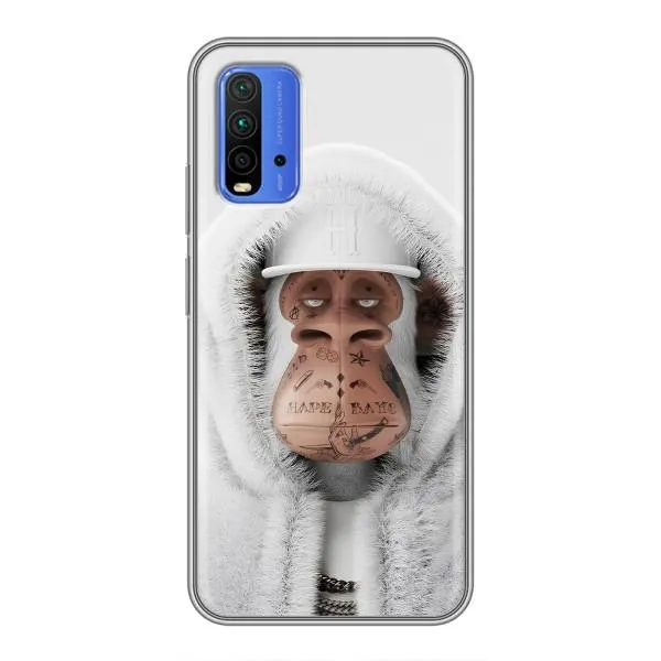 Чехол с принтом «обезьяна NFT в тату» для Xiaomi Redmi 9T