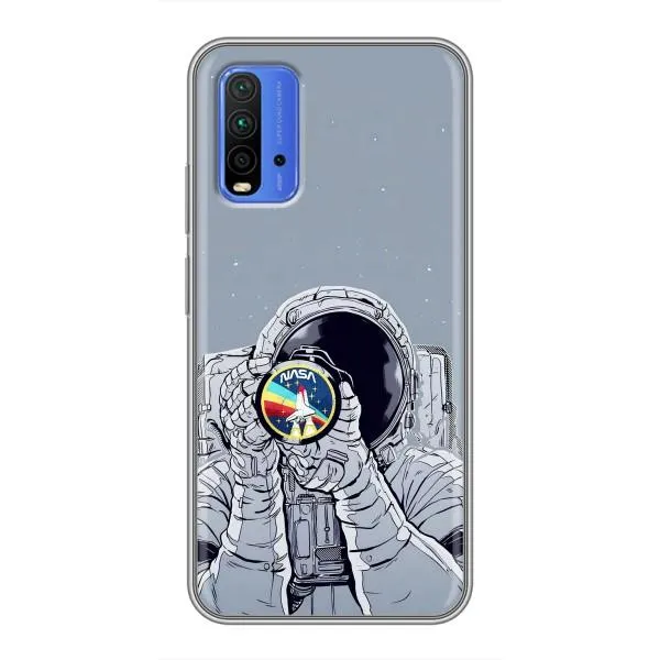 Чехол с принтом «Космонавт фото» для Xiaomi Redmi 9T