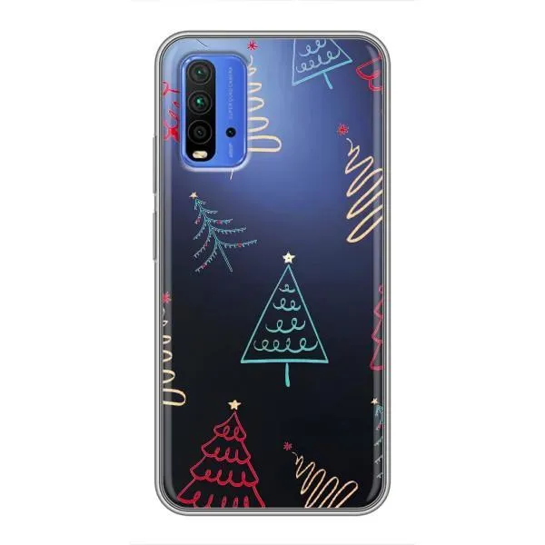 Чехол с принтом «Рождественские елки» для Xiaomi Redmi 9T Чехол с принтом «Рождественские елки» для Xiaomi Redmi 9T