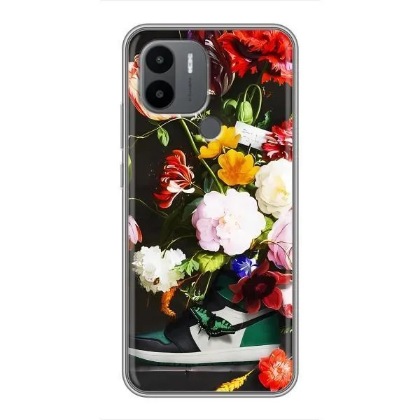 Чехол с принтом «Nike цветы» для Xiaomi Redmi A1 Plus Чехол с принтом «Nike цветы» для Xiaomi Redmi A1 Plus