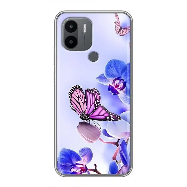 Чехол с принтом «Бабочка на цветочке» для Xiaomi Redmi A1 Plus