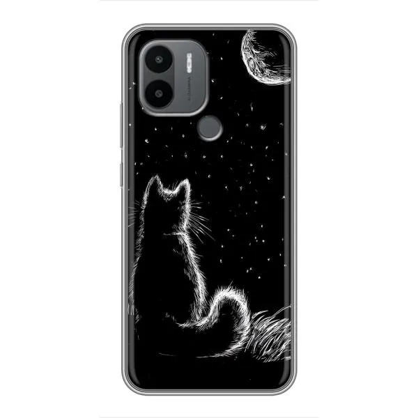 Чехол с принтом «Котик и луна» для Xiaomi Redmi A1 Plus Чехол с принтом «Котик и луна» для Xiaomi Redmi A1 Plus
