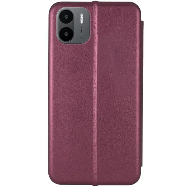 Шкіряний чохол-книжка Classy для Xiaomi Redmi A1 / A2 — Бордовий — фото 2
