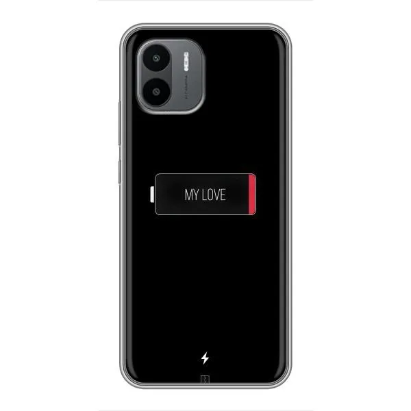 Чехол с принтом «Love battery» для Xiaomi Redmi A1