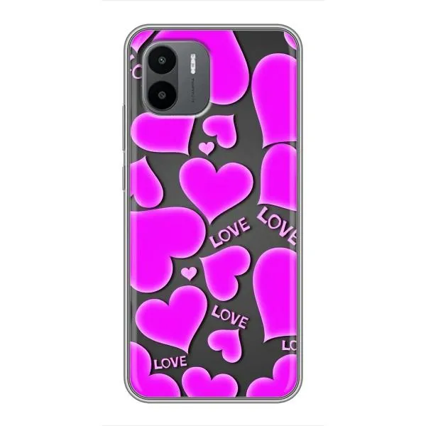 Чехол с принтом «Pink hearts» для Xiaomi Redmi A1