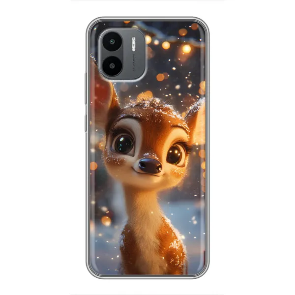 Чехол с принтом «Олененок среди гирлянд» для Xiaomi Redmi A1 Чехол с принтом «Олененок среди гирлянд» для Xiaomi Redmi A1