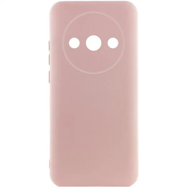 Чехол TPU GETMAN Liquid Silk Full Camera для Xiaomi Redmi A3 — Розовый — фото 1