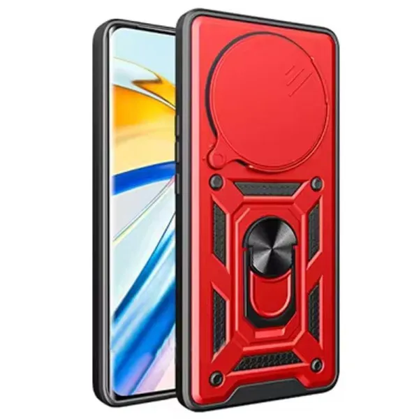 Чехол Ummi Camshield Serge Ring для Xiaomi Redmi A3 / A3x — Красный — фото 2 Чехол Ummi Camshield Serge Ring для Xiaomi Redmi A3 / A3x — Красный — фото 2