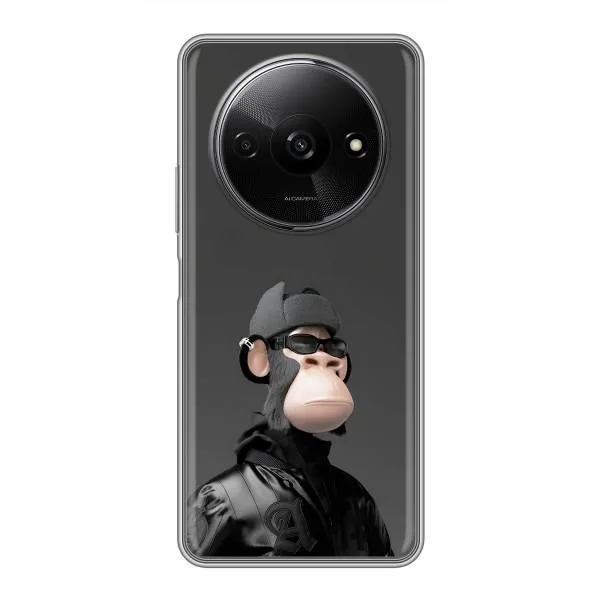 Чохол з принтом «стильна мавпа NFT» для Xiaomi Redmi A3 Чохол з принтом «стильна мавпа NFT» для Xiaomi Redmi A3