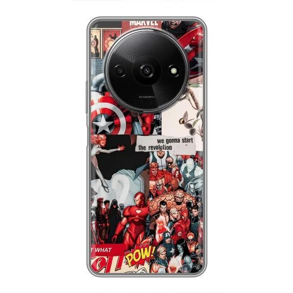 Чехол с принтом «Марвел Комикс» для Xiaomi Redmi A3 Чехол с принтом «Марвел Комикс» для Xiaomi Redmi A3