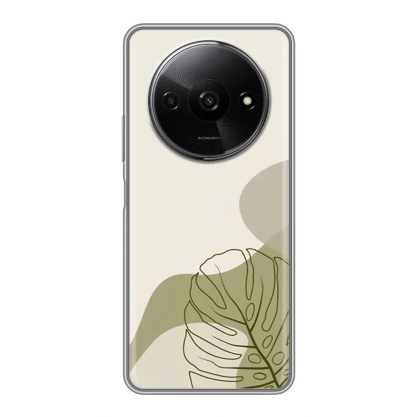 Чехол с принтом «Зеленая монстера дизайн» для Xiaomi Redmi A3x Чехол с принтом «Зеленая монстера дизайн» для Xiaomi Redmi A3x