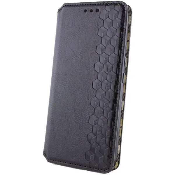 Кожаный чехол-книжка GETMAN Cubic (PU) для Xiaomi Redmi A5 / Poco C71 — Черный — фото 2