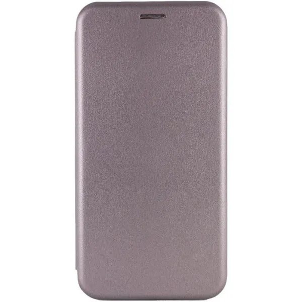 Кожаный чехол-книжка Classy для Xiaomi Redmi A5 / Poco C71 — Серый