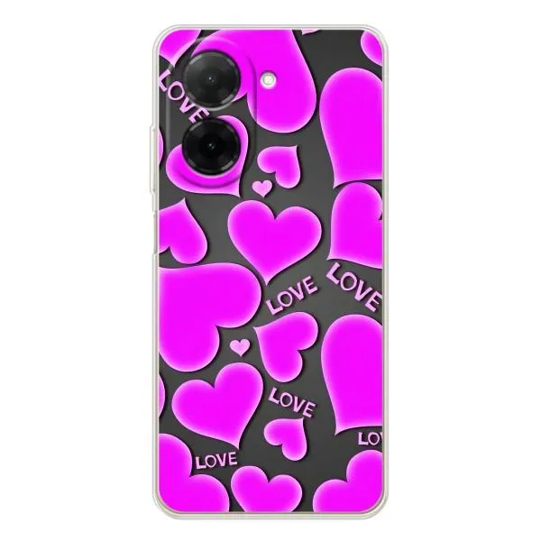 Чехол с принтом «Pink hearts» для Xiaomi Redmi A5 (EU)