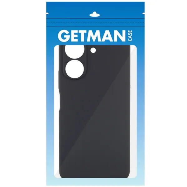 Чехол TPU GETMAN Liquid Silk Full Camera для Xiaomi Redmi A7 Pro 4G / Poco C81 — Черный — фото 2