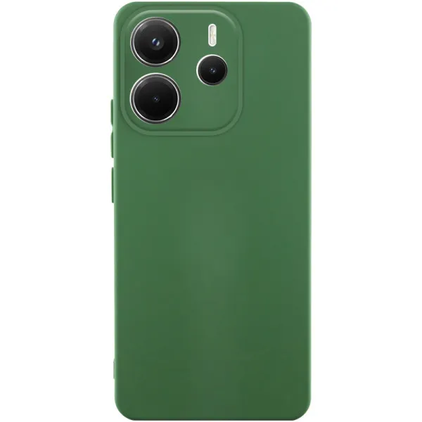 Чехол TPU GETMAN Liquid Silk Full Camera для Xiaomi Redmi A7 Pro 4G / Poco C81 — Зеленый