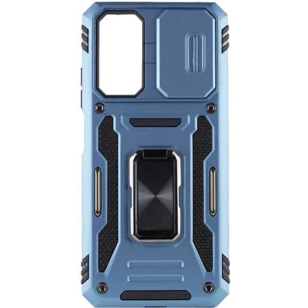 Ударопрочный чехол Camshield Army Ring для Xiaomi Redmi A7 Pro 4G / Poco C81 / C81 Pro — Голубой — фото 1