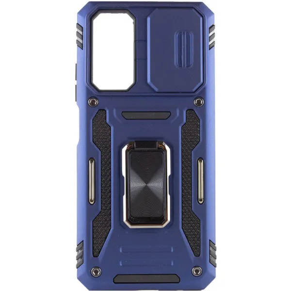 Ударопрочный чехол Camshield Army Ring для Xiaomi Redmi A7 Pro 4G / Poco C81 / C81 Pro — Синий — фото 1