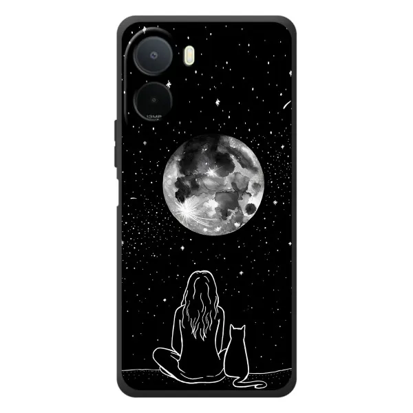 Чехол с принтом «Девушка с котом» для Xiaomi Redmi A7 Pro
