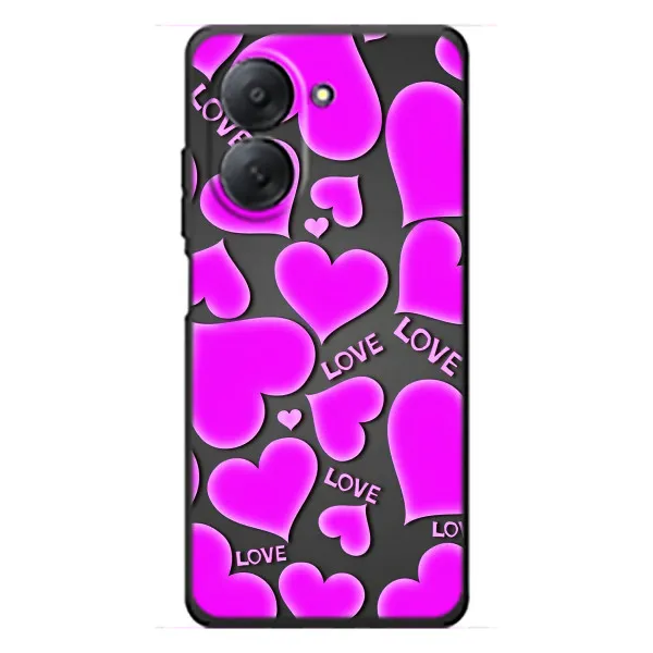 Чохол з принтом «Pink hearts» для Xiaomi Redmi A7