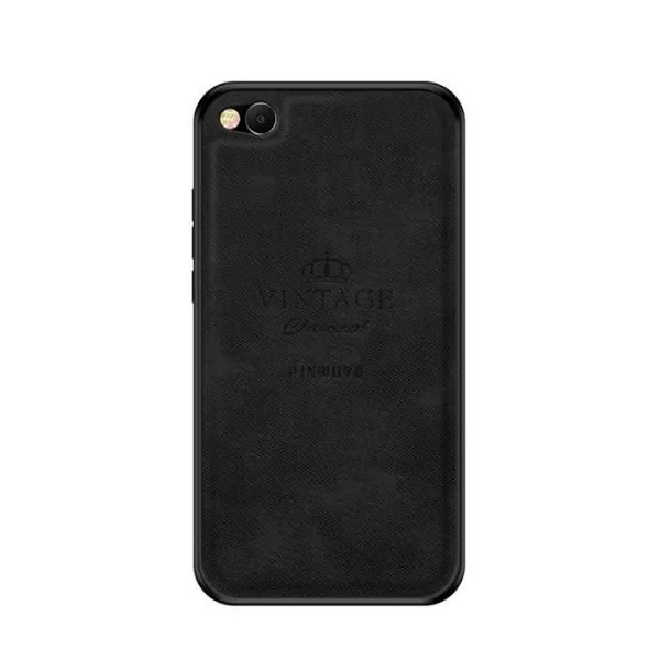 Чехол Leather Glass для Xiaomi Redmi Go — Черный — фото 3