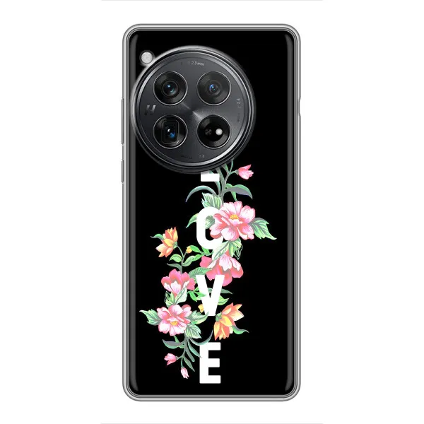 Чехол с принтом «Цветы LOVE» для Xiaomi Redmi K80