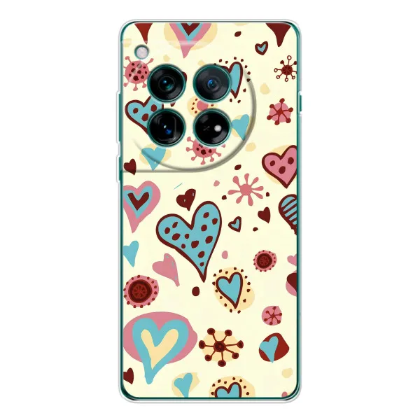 Чохол з принтом «Сердечки» для Xiaomi Redmi K90 Pro Max